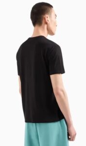 ARMANI EXCHANGE – T-Shirt Uomo Regular Fit in Cotone con Stampa Logo sul Petto Nero