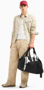 ARMANI EXCHANGE – T-Shirt Uomo Regular Fit in Jersey di Cotone con Logo sul Petto Bianco