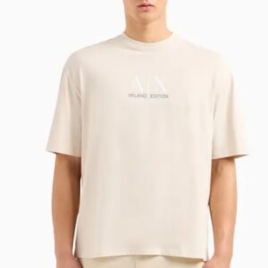 ARMANI EXCHANGE – T-Shirt Uomo Relaxed Fit Milano Edition Beige