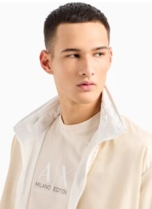 ARMANI EXCHANGE – T-Shirt Uomo Relaxed Fit Milano Edition Beige