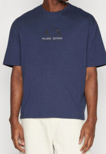ARMANI EXCHANGE – T-Shirt Uomo Relaxed Fit Milano Edition Blu