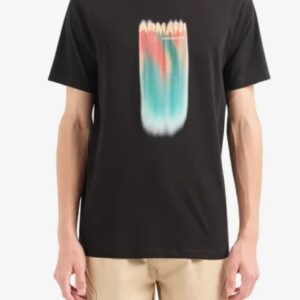 ARMANI EXCHANGE – T-Shirt Uomo Regular Logo Color Nero