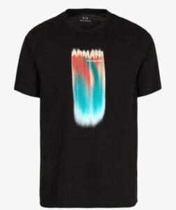 ARMANI EXCHANGE – T-Shirt Uomo Regular Logo Color Nero