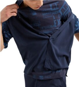 ARMANI EXCHANGE – T-Shirt Uomo Sky Lettering Blu Notte