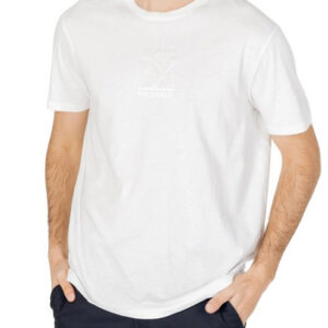 ARMANI EXCHANGE – T-Shirt Uomo Regular Fit in Jersey con Stampa Centrale Bianco