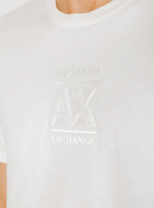 ARMANI EXCHANGE – T-Shirt Uomo Regular Fit in Jersey con Stampa Centrale Bianco