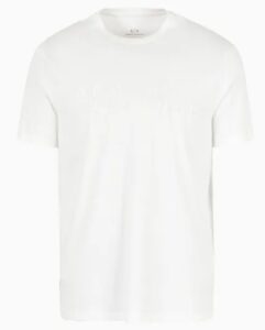 ARMANI EXCHANGE – T-Shirt Uomo Regular Fit in Cotone Bianco