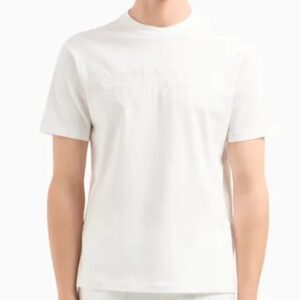 ARMANI EXCHANGE – T-Shirt Uomo Regular Fit in Cotone Bianco