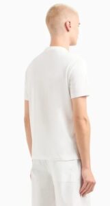 ARMANI EXCHANGE – T-Shirt Uomo Regular Fit in Cotone Bianco
