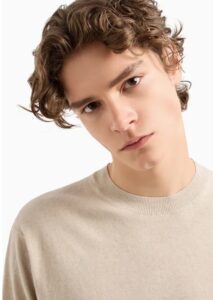 ARMANI EXCHANGE – Top in Maglia Uomo Beige
