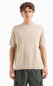 ARMANI EXCHANGE – Top in Maglia Uomo Beige