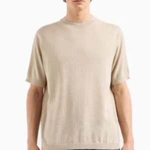 ARMANI EXCHANGE – Top in Maglia Uomo Beige