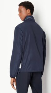 ARMANI EXCHANGE – Blouson Uomo con Cappuccio Estraibile Blu