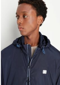 ARMANI EXCHANGE – Blouson Uomo con Cappuccio Estraibile Blu