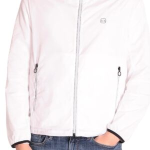 ARMANI EXCHANGE – Blouson Uomo con Cappuccio Estraibile Bianco