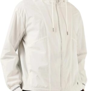 ARMANI EXCHANGE – Giubbotto Uomo in Tessuto Laminato con Cappuccio Bianco