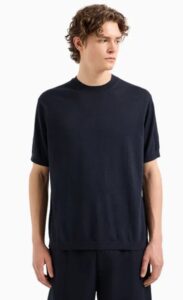 ARMANI EXCHANGE – Top in Maglia Uomo Blu