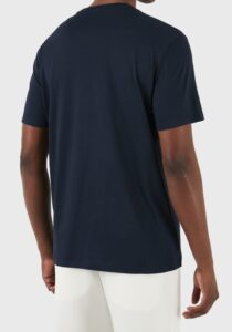 ARMANI EXCHANGE – T-Shirt Uomo in Cotone Regular Fit Girocollo Blu Navy