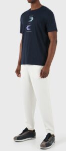 ARMANI EXCHANGE – T-Shirt Uomo in Cotone Regular Fit Girocollo Blu Navy