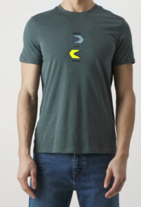 ARMANI EXCHANGE – T-Shirt Uomo in Cotone Regular Fit Girocollo Verde