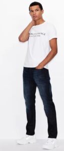 ARMANI EXCHANGE – T-Shirt Uomo Regular Fit in Jersey Bianco