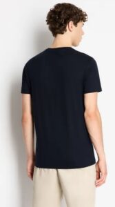 ARMANI EXCHANGE – T-Shirt Uomo Regular Fit in Jersey Blu Navy