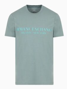 ARMANI EXCHANGE – T-Shirt Uomo Regular Fit in Jersey Verde
