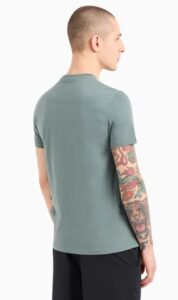 ARMANI EXCHANGE – T-Shirt Uomo Regular Fit in Jersey Verde
