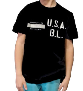 BLAUER – T-Shirt Kids USA Nero