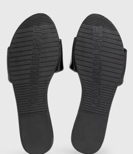 CALVIN KLEIN JEANS – Sandali Donna in Vernice Nero