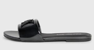 CALVIN KLEIN JEANS – Sandali Donna in Vernice Nero
