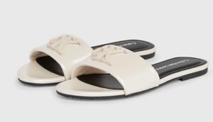 CALVIN KLEIN JEANS – Sandali Donna in Vernice Sussurro Rosa