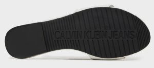 CALVIN KLEIN JEANS – Sandali Donna in Vernice Bianco
