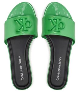 CALVIN KLEIN JEANS – Sandali Donna in Vernice Verde