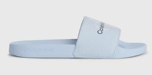 CALVIN KLEIN – Ciabatte Donna in Tela Deep Celeste Cielo