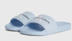 CALVIN KLEIN – Ciabatte Donna in Tela Deep Celeste Cielo