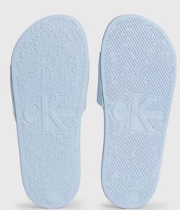 CALVIN KLEIN – Ciabatte Donna in Tela Deep Celeste Cielo