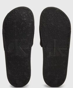 CALVIN KLEIN – Ciabatte Donna in Tela Deep Nero