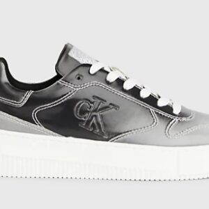 CALVIN KLEIN JEANS – Scarpe Donna da Ginnastica Iridescenti Metallic Silver/Bright White