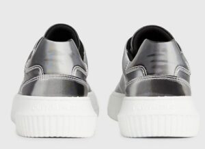 CALVIN KLEIN JEANS – Scarpe Donna da Ginnastica Iridescenti Metallic Silver/Bright White