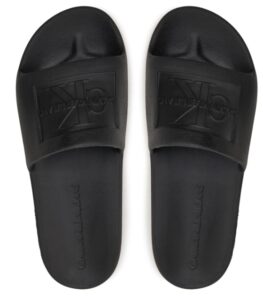 CALVIN KLEIN JEANS – Ciabatte Uomo Testurizzate Nero