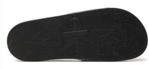 CALVIN KLEIN JEANS – Ciabatte Uomo Slide Lenticular Nero/Argento