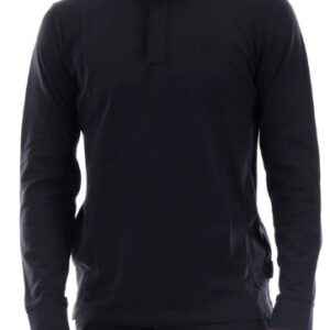 ARMANI EXCHANGE – Polo Uomo Maniche Lunghe in Cotone Elasticizzato Nero