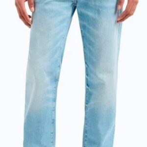 ARMANI EXCHANGE – Jeans Uomo Cinque Tasche Slim Indigo Denim Chiaro
