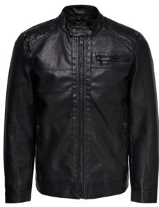 ONLY & SONS – Giubbini Uomo Leather Look Jacket Nero