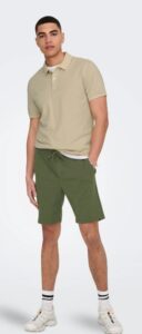 ONLY& SONS – Polo Slim Fit Paricollo Beige Moonstruck