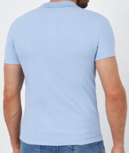 ONLY& SONS – Polo Slim Fit Paricollo Celeste Glacer Lake