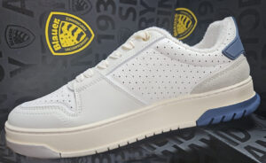 BLAUER – Sneaker Uomo Harper/07 Bianca/Blu Navy