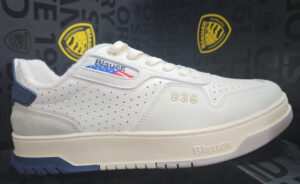 BLAUER – Sneaker Uomo Harper/07 Bianca/Blu Navy
