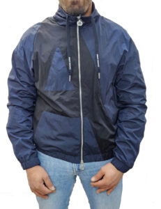 ARMANI EXCHANGE – Giacca Uomo con Stampa Blu